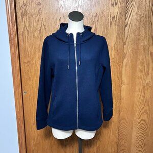 TIME AND TRU - LONG SLEEVE HOODED DRAW-STRING SWEATSHIRT / SIZE: L (12-14)